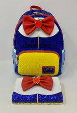 Load image into Gallery viewer, Disney Mini Backpack Wallet Set Snow White Sequin Cosplay Loungefly