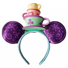 Load image into Gallery viewer, Disney Mini Backpack Ears Key Set Minnie Mouse Main Attraction Tea Party Loungefly