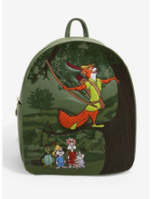 Load image into Gallery viewer, Disney Mini Backpack Robin Hood Forest Embroidered Loungefly