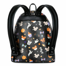 Load image into Gallery viewer, Disney Parks Mini Backpack Mickey Mouse Halloween Treats AOP Loungefly