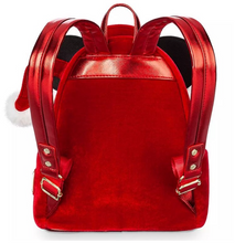 Load image into Gallery viewer, Disney Parks Mini Backpack Santa Mickey Mouse Loungefly
