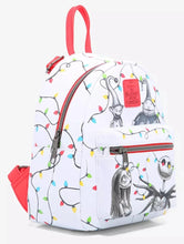 Load image into Gallery viewer, Nightmare Before Christmas Mini Backpack Jack and Sally Lights Loungefly