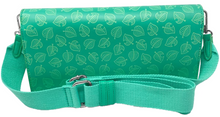 Load image into Gallery viewer, Animal Crossing Nintendo Switch Crossbody Sling Bag Teal Leaves