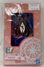 Load image into Gallery viewer, Cardcaptor Sakura Keychain Red Cape Costume Stained Glass Clow Card Ichiban Kuji E Prize Bandai