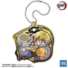 Load image into Gallery viewer, Demon Slayer Acrylic Keychain Pita! Deforme Night Patrol Mystery Blind Box