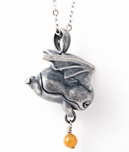 Load image into Gallery viewer, Digimon Necklace Patamon Natural Stone Adventure 02 The Beginning Tsumugi