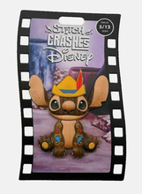 Load image into Gallery viewer, Disney Enamel Pin Stitch Crashes Disney Jumbo Pin #5 Pinocchio Disney