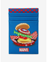 Load image into Gallery viewer, Marvel Cardholder Eat the Universe Captain America Burger Mad Engine