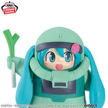 Load image into Gallery viewer, Piapro Figure Hatsune Miku Gundam Collaboration Zaku Plushie Ver. Banpresto