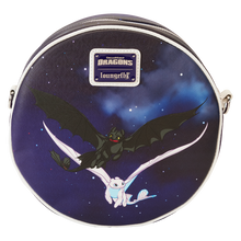 Load image into Gallery viewer, DreamWorks Crossbody How to Train Your Dragon Light & Night Fury GITD Loungefly