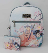 Load image into Gallery viewer, Inuyasha Mini Backpack Wallet Set Inuyasha Kagome Sakura Bioworld