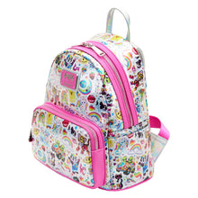 Load image into Gallery viewer, Lisa Frank Mini Backpack Iridescent AOP Loungefly