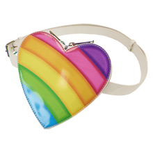 Load image into Gallery viewer, Lisa Frank Mini Backpack with Waist Bag Rainbow Heart Lougefly