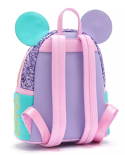 Load image into Gallery viewer, Disney Mini Backpack Ears Key Set It's a Small World Main Attraction Loungefly