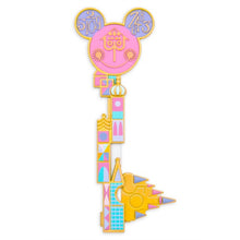 Load image into Gallery viewer, Disney Mini Backpack Ears Key Set It's a Small World Main Attraction Loungefly