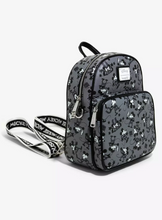 Load image into Gallery viewer, Disney Mini Backpack to Crossbody and Wallet Mickey Mouse B&W Plane Crazy Loungefly