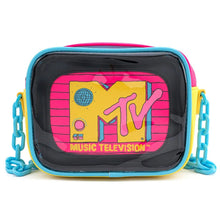 Load image into Gallery viewer, MTV Crossbody Clear & Neon Loungefly