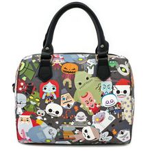 Load image into Gallery viewer, Disney Mini Backpack, Wallet, & Crossbody Set Nightmare Before Christmas Chibi AOP Loungefly