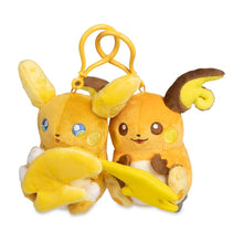 Load image into Gallery viewer, Pokemon Plush Keychain Raichu & Alolan Raichu Parallel Pairs Two-Plush Key Chain