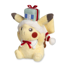 Load image into Gallery viewer, Pokemon Plush Pikachu Holiday Wishes 2025 Pokemon Center 10in