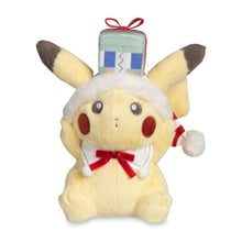 Load image into Gallery viewer, Pokemon Plush Pikachu Holiday Wishes 2025 Pokemon Center 10in