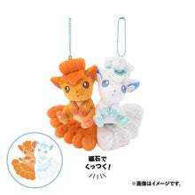Load image into Gallery viewer, Pokemon Plush Keychain Vulpix & Alolan Vulpix Parallel Pairs Two-Plush Key Chain - Pokemon Center Japan