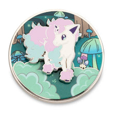 Load image into Gallery viewer, Pokemon Enamel Pin Galarian Ponyta Forest Path Spinning Scene Pokemon Center