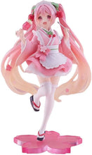 Load image into Gallery viewer, Piapro Figure Hatsune Miku Sakura Newly Written (Matsukaze) Cafe Ver. Coreful Taito