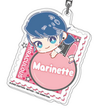 Load image into Gallery viewer, Miraculous Ladybug & Cat Noir Hug Meets Acrylic Keychain
