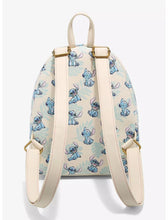 Load image into Gallery viewer, Disney Mini Backpack Stitch Tropical Leaves AOP Loungefly