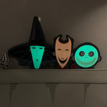 Load image into Gallery viewer, Disney Crossbody Nightmare Before Christmas Lock Shock Barrel Bath Tub GITD Loungefly