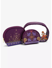 Load image into Gallery viewer, Disney Makeup Bag Set Aladdin Abu and Patterns Loungefly