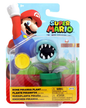 Load image into Gallery viewer, Nintendo Figure Super Mario Bone Piranha Plant with Coin Jakks