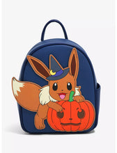 Load image into Gallery viewer, Pokemon Mini Backpack Eevee Halloween Bioworld