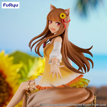 Load image into Gallery viewer, Spice and Wolf Figure Holo Noodle Stopper Sunflower Sundress Ver. FuRyu