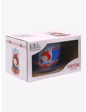 Load image into Gallery viewer, Studio Ghibli Ramen Bowl with Chopsticks Kiki's Delivery Service Kiki & Jiji Portrait Our Universe