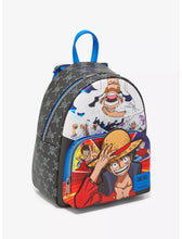 Load image into Gallery viewer, One Piece Mini Backpack Luffy Collage Loungefly