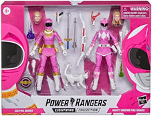 Load image into Gallery viewer, Mighty Morphin Power Rangers Lightning Collection Pink Ranger & Zeo Pink Ranger 6" Articulated Action Figure Set