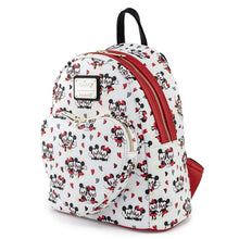 Load image into Gallery viewer, Disney Mini Backpack Mickey and Minnie Love Heart Loungefly