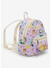 Load image into Gallery viewer, Pokemon Mini Backpack Purple Floral Teacups AOP Loungefly