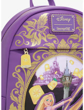 Load image into Gallery viewer, Disney Mini Backpack Tangled Rapunzel Purple And Gold Lantern Loungefly