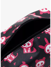 Load image into Gallery viewer, Skelanimals Zipper Pouch Black and Pink AOP