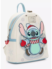 Load image into Gallery viewer, Disney Mini Backpack Lilo & Stitch Snow Angel Swivel Loungefly