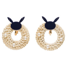 Load image into Gallery viewer, Pokemon Faux Earrings Pikachu Wicker Pokemon Center