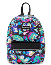 Load image into Gallery viewer, Rick and Morty Mini Backpack Neon Portal Bioworld