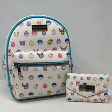 Load image into Gallery viewer, Sanrio Mini Backpack Wallet Set Digimon x Sanrio Egg Loungefly
