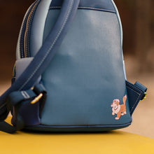 Load image into Gallery viewer, Disney Mini Backpack Wallet Set Peter Pan Glow in the Dark Stars Loungefly