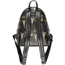 Load image into Gallery viewer, Disney Mini Backpack Tinkerbell Gold Neverland Map AOP Loungefly