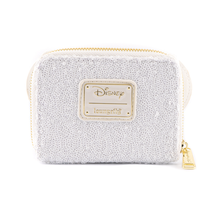 Load image into Gallery viewer, Disney Mini Backpack and Wallet Set Minnie Mouse Snowman Sequin Loungefly
