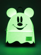 Load image into Gallery viewer, Disney Mini Backpack Ghost Mickey Cosplay Glow in the Dark Loungefly
